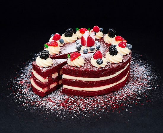 Naked Red Velvet Cake