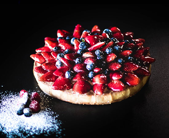 Strawberry Flan Sydney | CBD Cakes | Tarts Sydney