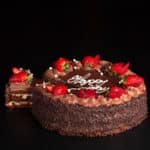 Chocolate Decorated Sponge Cake - Image 4