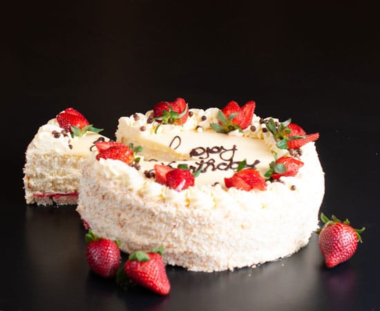 Vanilla Decorated Sponge Cake