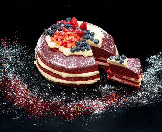 Naked Red Velvet Cake